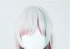 Nozomi Ishigami Cosplay Wig, Silver, Red, and Blue Gradient, Heat-Resistant, Perfect for Costumes, Halloween, and Events