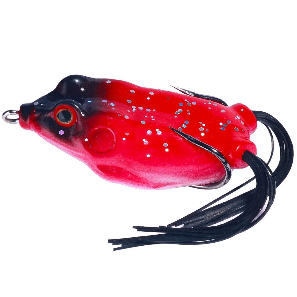 Realistic Topwater Frog Soft Bait Lure Set - Sharp Hooks for Bass and Saltwater Freshwater Fishing