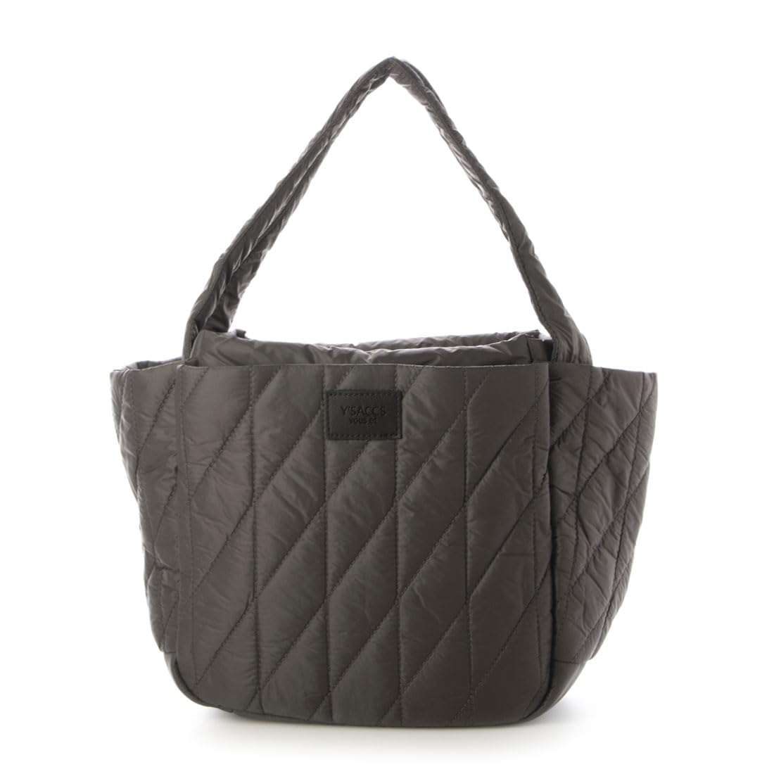 

vous Tote Bag vous Quilted Box Medium Dark Gray [Y SACCS et] [Y SACCS et] Tote, Size, (15)