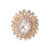 5pcs Metal Diamond Buttons Fur Coat Rhinestone Buttons Sweater Jacket Windbreaker Gold Button Accessories