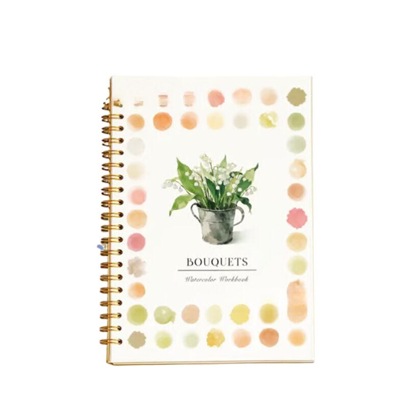 Aquarell Arbeidsbøker Fargeleggingsbok Nybegynnervennlig Malesett Enkle Naturscener Malesett Kunsthåndverk