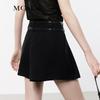 MO&Co. 2024 Summer Irregular Pleated A-Line Skort with Belt
