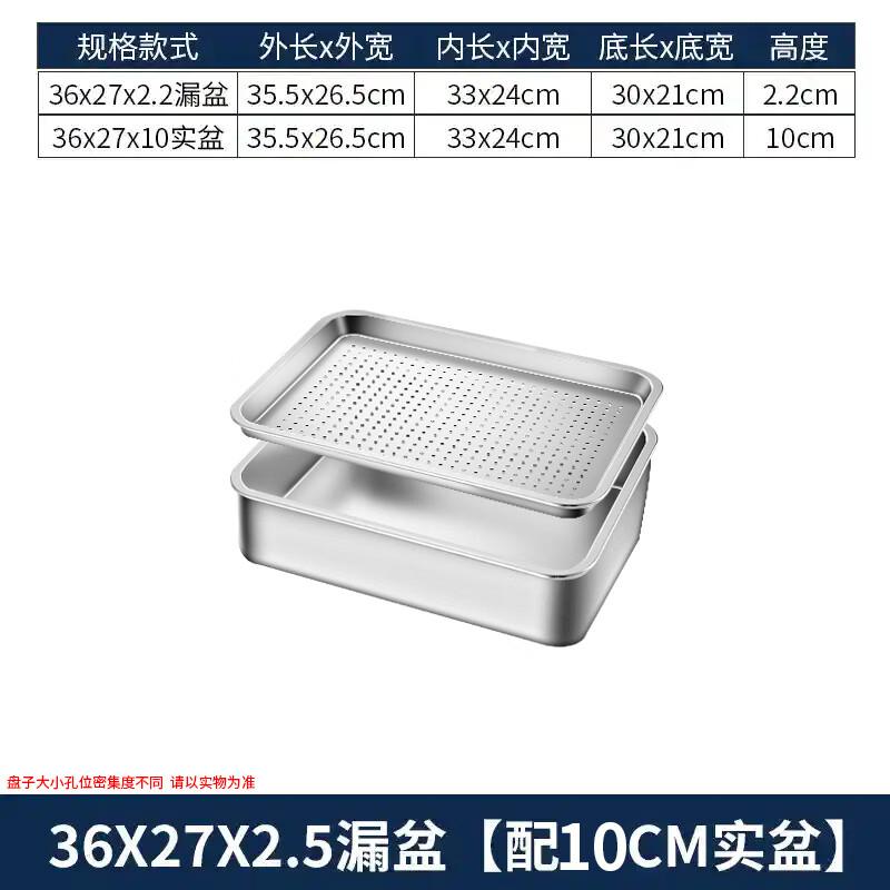 Lainuo Stainless Steel Rectangular Drain Basin