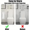 Extended Roll Paper Hanger Wall Mounted Lengthen Tissue Storage Holder  Home