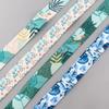 Green Plant Card Holder Case Student Badge Work Access Card ABS Plastic Lanyard Card Cover Bags for Women Girl