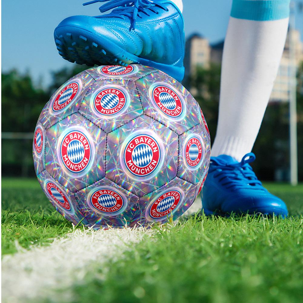 FC Bayern München Thema Fußball Größe 5 Fußball Weiche Haptik Professioneller Trainingsfußball für Outdoor-Sportarten