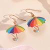1PC Sweet Colorful Umbrella Gift Ear Drop Acrylic Earrings Women Cute Girls Jewelry