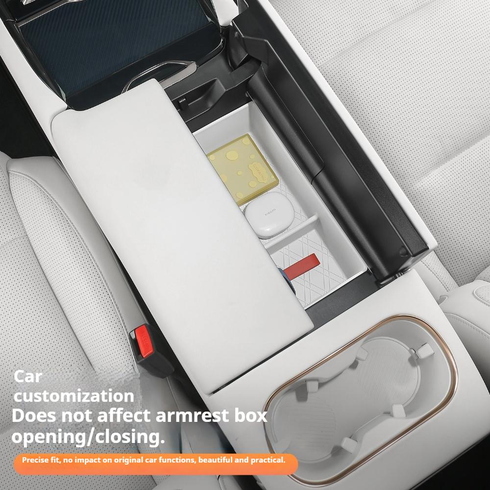 Fit For LYNK & Co 900 2025+ Car Specialized Armrest Box Storage Box Center Console Silicone Storage Box Interior Modification