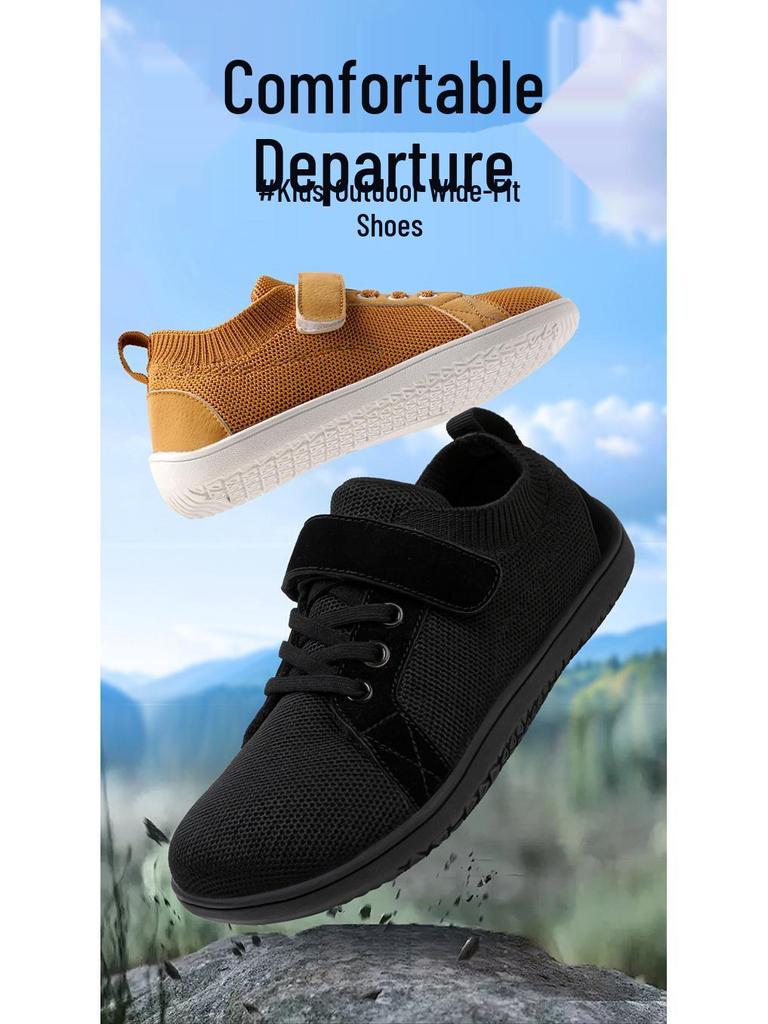 Outdoor Kids' Wide Toe Shoes: Casual, Sports, Hiking, Walking, Running, Jump Rope - Wide Fit