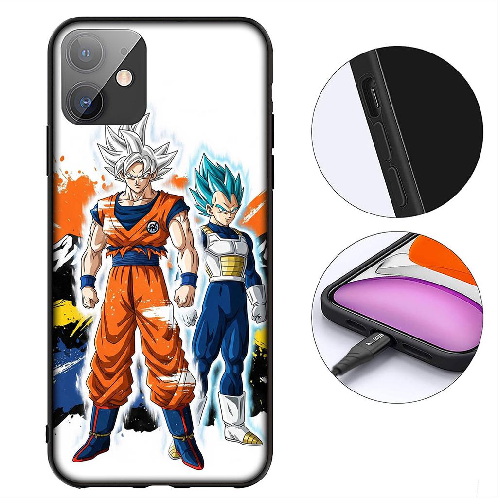 Vegeta Gokus Drakbollar DragonBalls Z Fodral för Apple iPhone 12 13 Mini XS 11 Pro Max 7 8 Plus + XR 8+ X SE 2020 SE3 Fodral