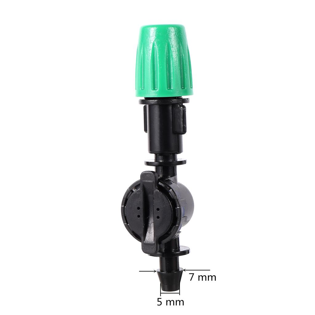 5 Stück Sprühdüse Tropfer Bewässerungssprühgerät Zerstäubungssprinkler Gartenbewässerungssystem Mit Schlauch T-Stück Dorn Gewindeanschluss