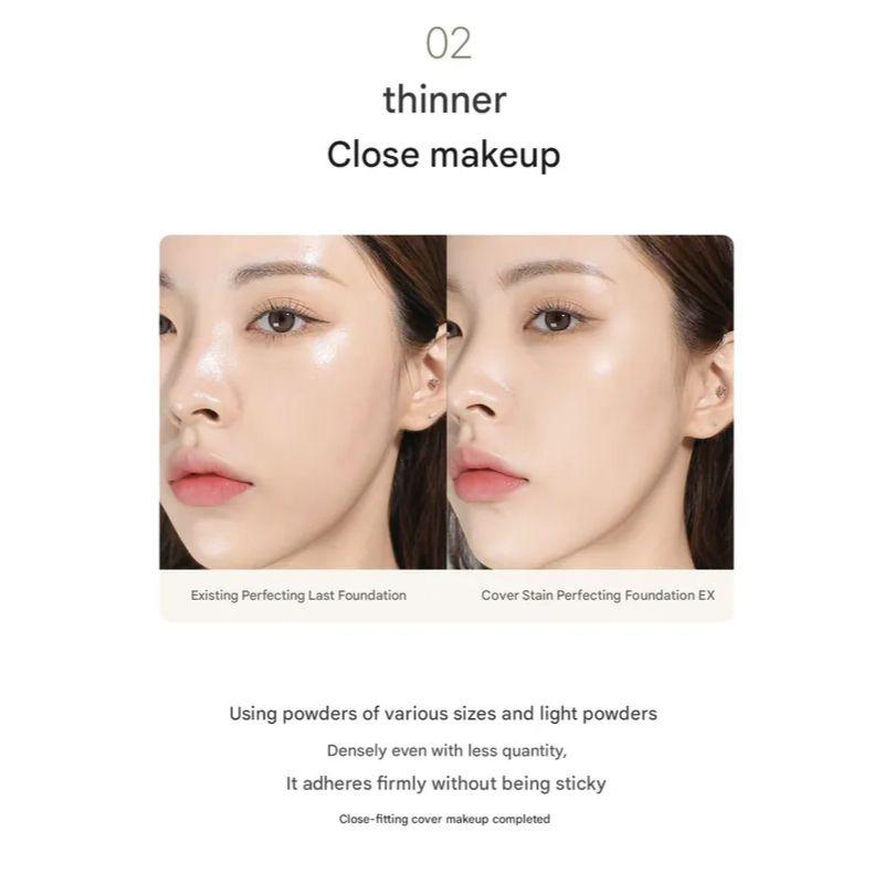 VDL Cover Stain Perfecting Foundation EX – High Coverage Long-Lasting Liquid Foundation (30 ml, 3 Shades)