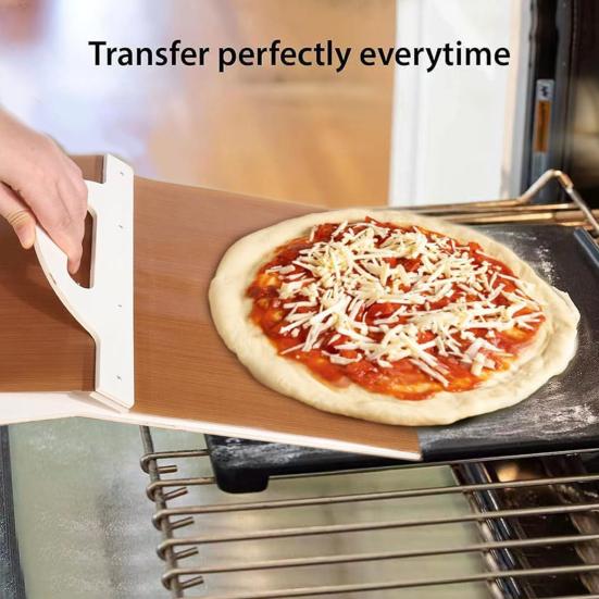 Sliding Pizza Peel Non-Stick Pizza Sliding Spatula Wood Pizza Shovel Spatula Paddle for Home Kitchen