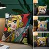 Anime K-Kagamine Rin Cute Pillow Case Plush Fabric Soft Pillowcase Double Sided Print Sofa Cushion Cover Throw