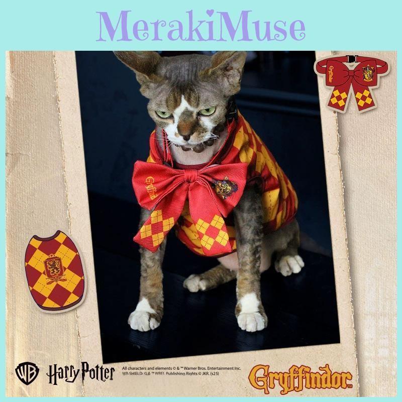 Potter Harry Slytherin Hufflepuff Ravenclaw Gryffindor Cat Bow Tie Pet Clothes