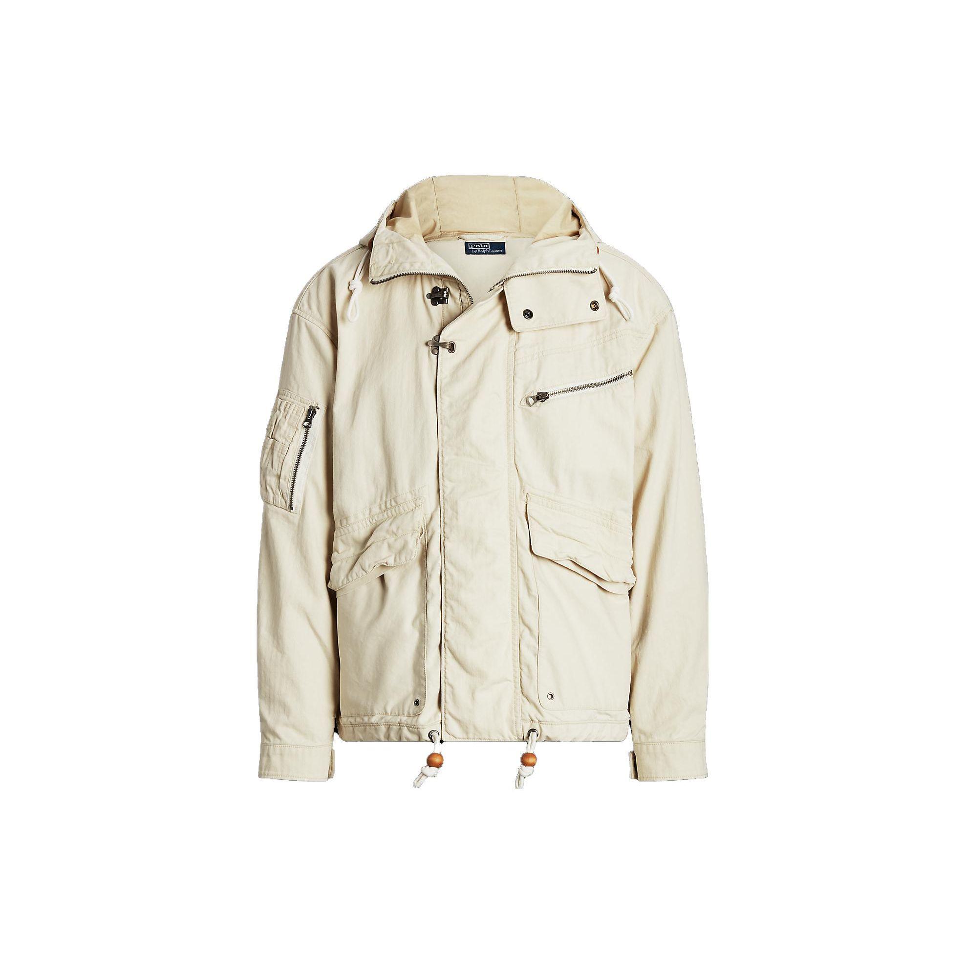 

Polo Ralph Lauren Однотонная куртка с капюшоном на молнии и множеством карманов, с длинными рукавами, мужская, бежевая, MNPOOTW16021154-101 XL