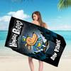 Cartoon Dog Man Microfiber Blanket Quick Drying Beach Towels Oversized Printing Super Absorbent Pool Towel Blanket
