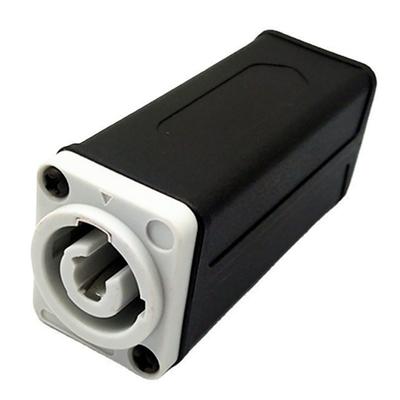 1Pc Led Powercon Ac Coupler Adapter Extender Connector Speakon Panel Mount Straight Adapter Blue White