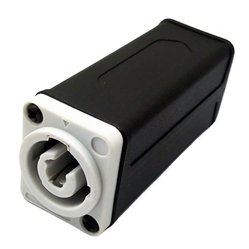 1Pc Led Powercon Ac Coupler Adapter Extender Connector Speakon Panel Mount Straight Adapter Blue White