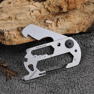 Mousqueton d'escalade multifonction Edc porte-clés équipement outils de plein air Camping randonnée