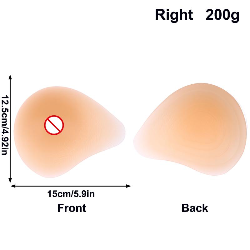 1 Stück Spiralförmige Postoperative Silikon-Prothese Künstliche Konkave Brustvergrößerungspads Prothese für Mastektomie