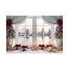 Indoor Window Sill Winter Snow Scene Children Shooting Background Cloth Background Wall Decoration Photo Cloth