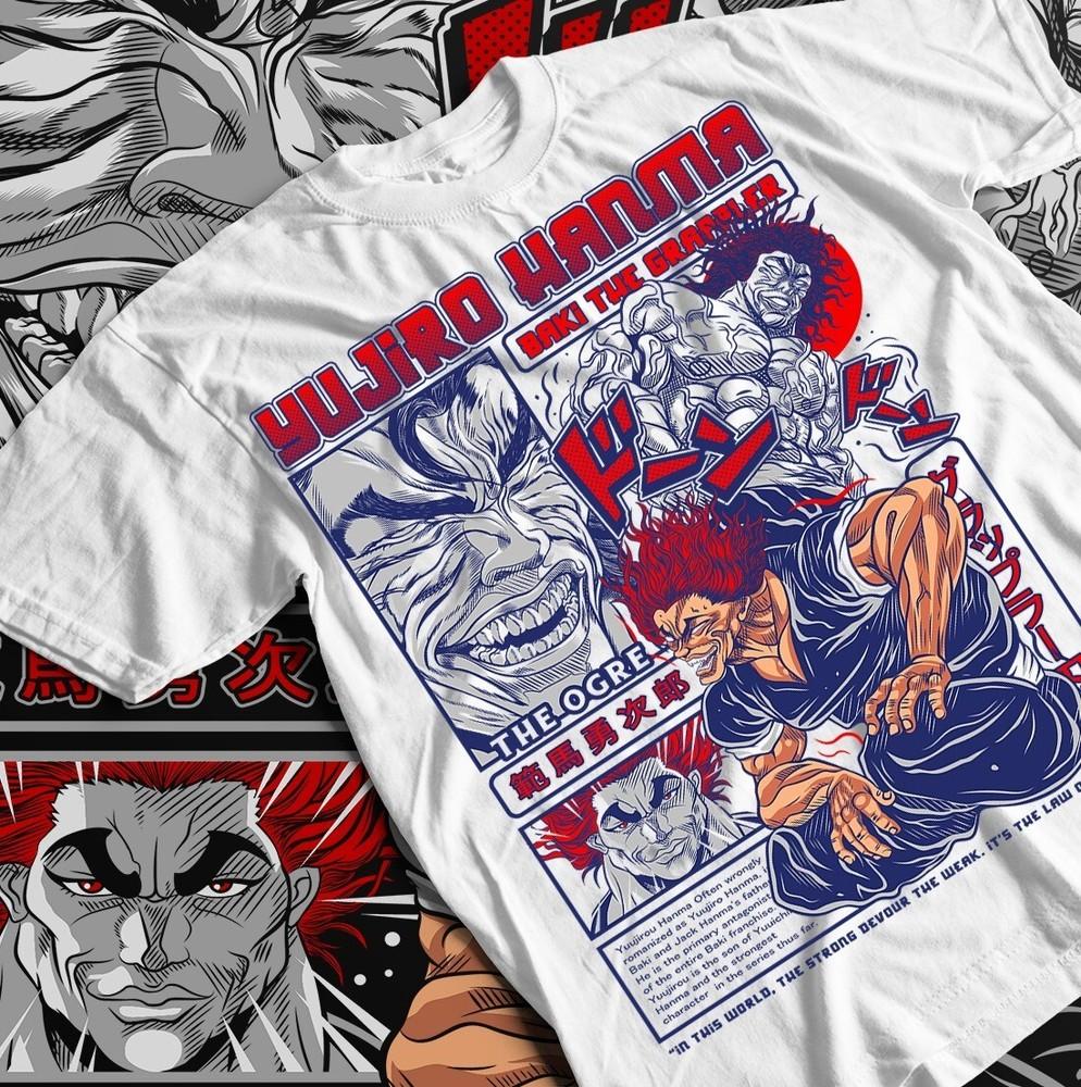 

Baki the Grappler T-Shirt, Gym Workout Unisex Graphic Tee, Yujiro Hanma Anime 2XL