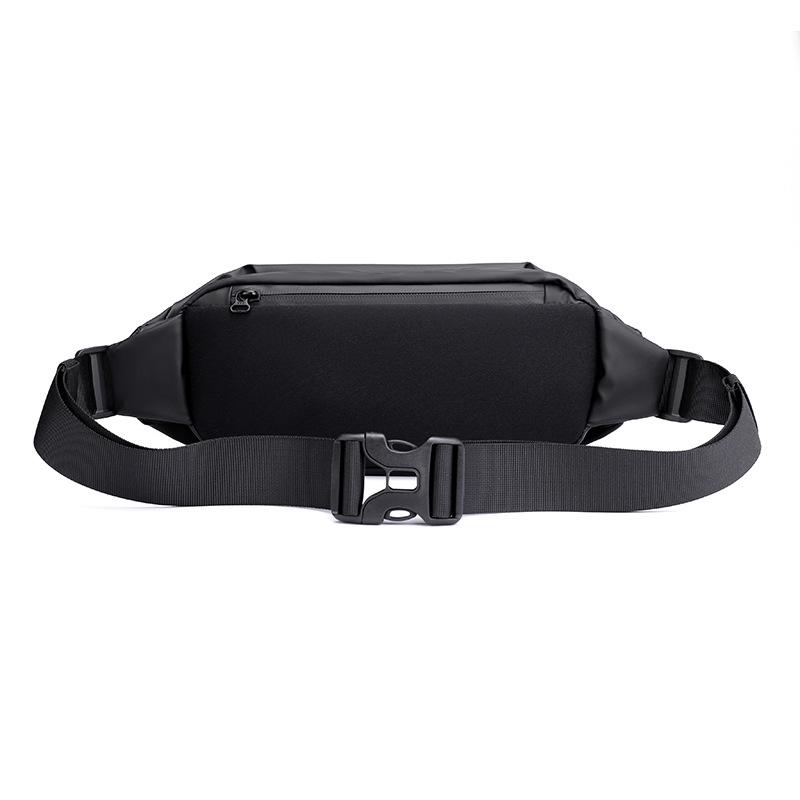 Multi-Function Men's Chest Bag Waterproof Nylon Shoulder Bag Travel Hiking Waist Pack Large Capacity Crossbody Sling Backpack