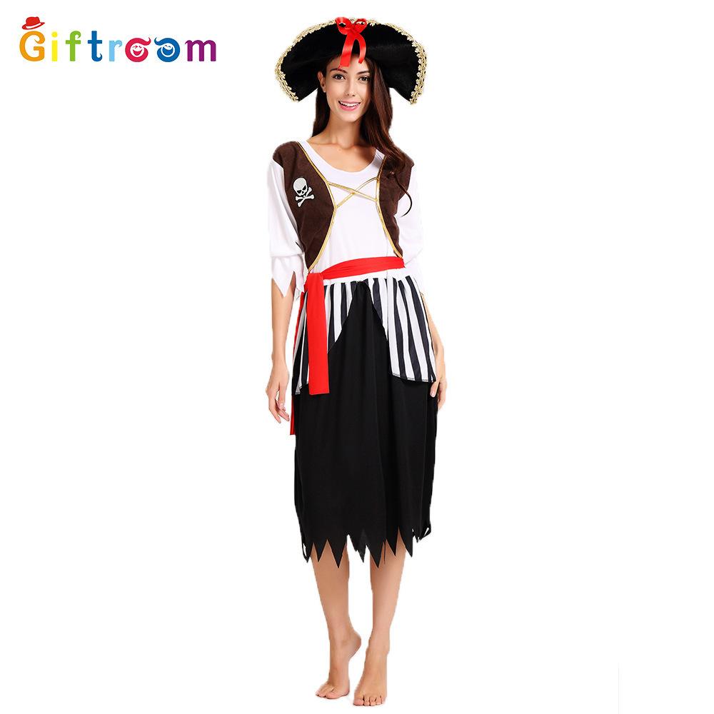 Elegant And Alluring Womens Pirate Costume Dress Perfect For Halloween And Costume Events