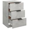 Nightstand Concrete Grey 40 X 36 X 65 Cm