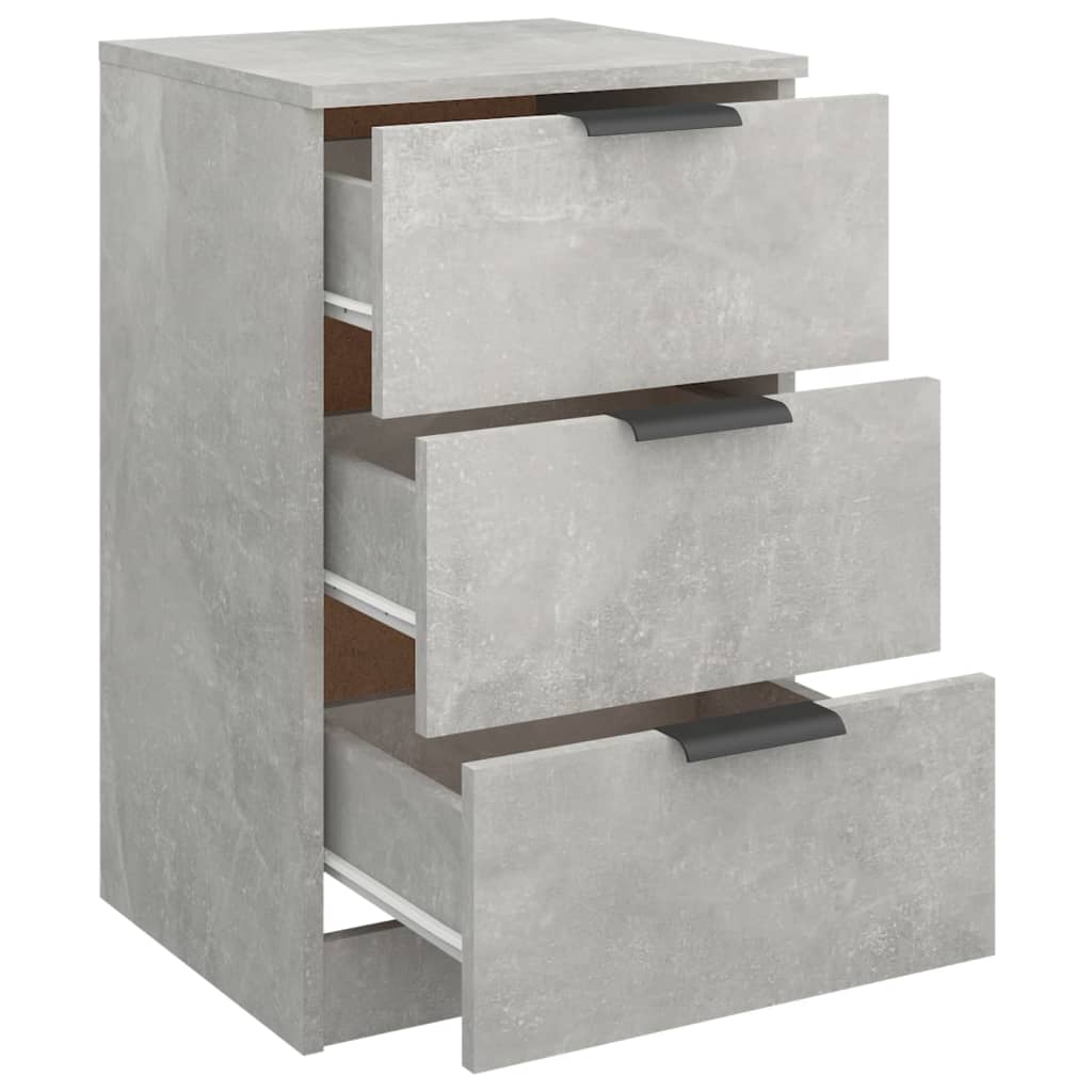 Nightstand Concrete Grey 40 X 36 X 65 Cm