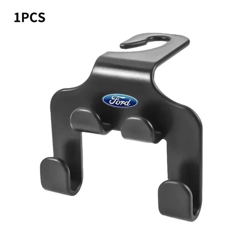 

New 2026 Car Sticker 2025 Hot For Ford Double Head Hook Car Rear Seat Hanging Storage Holder Organizer For Ford Mondeo Kuga Fies