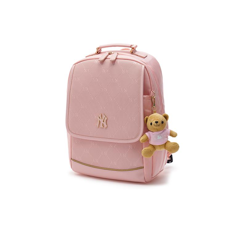New MLB Nylon Backpack Regular Women's Pink 7ABKMD14N-50PKM