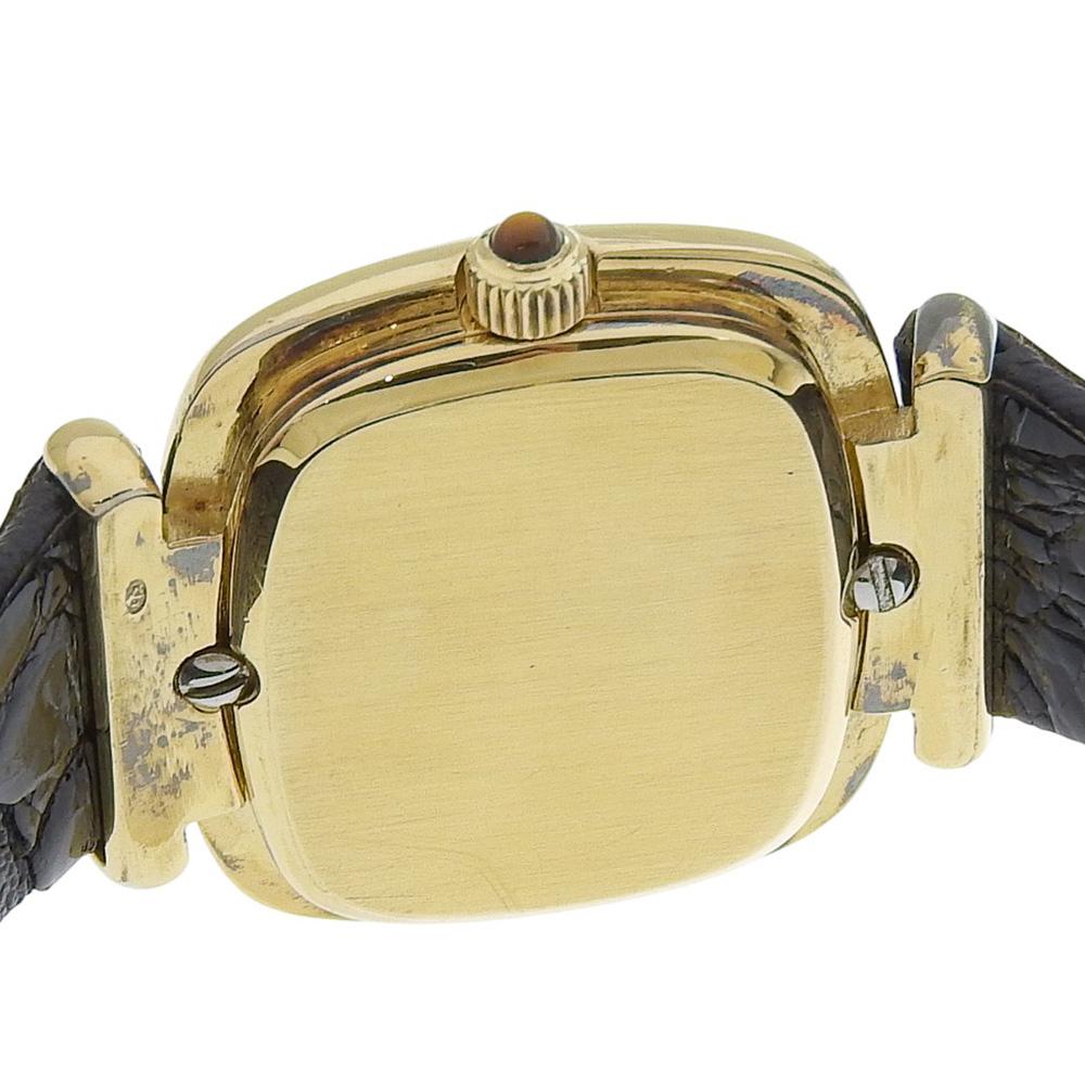 OMEGA De Ville Watches 39.305.087 black blackDial Plated Gold Hand Winding Analog display Women Used