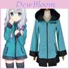 Eromanga Sensei Izumi Sagiri Zipper Costume Cosplay Hoodie Coat For Halloween And Parties