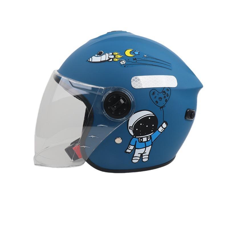 

Ненациональный стандарт мотоциклетные детские шлемы мужские и женские детские электромобильные детские осенне-зимние четырехсезонные теплые полушлемы middle