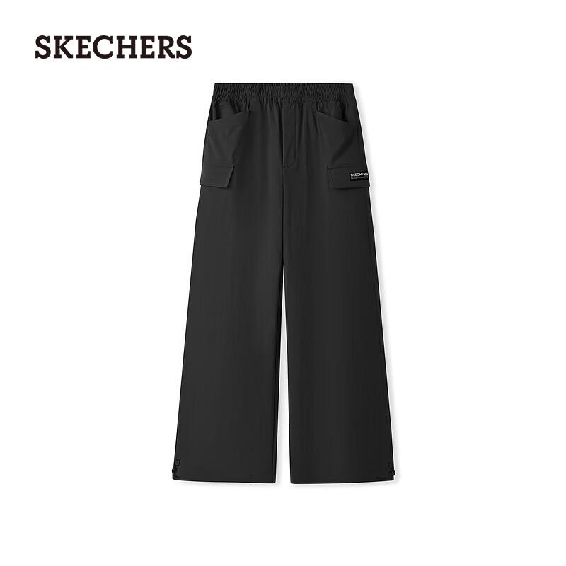 Skechers Męskie Casualowe Spodnie Sportowe o Prostym Kroju