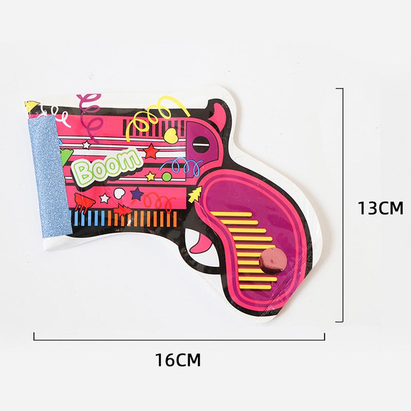 10Pcs Handheld Confetti Poppers Inflatable Multicolor Poppers Portable Prop For Birthday Party Family Gathering Outdoor Toys