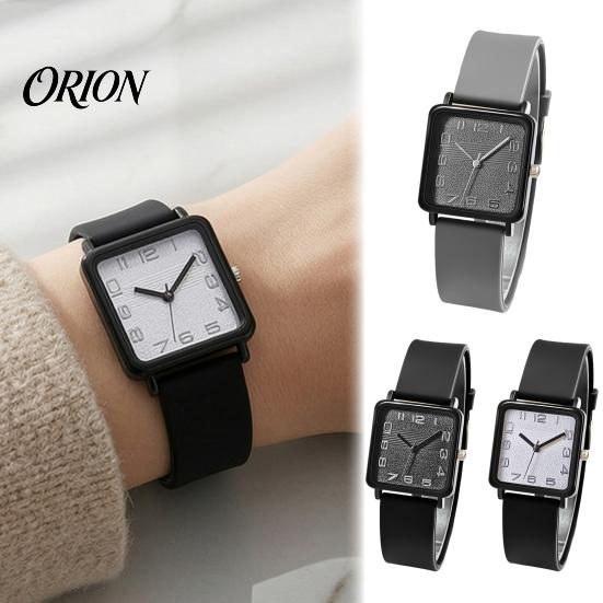Square Dial Watch Quartz for Women, Casual Silicone Strap Wristwatch with Strap, Accurate Lightweight Wristwatch, Fashion Accessory Precise
