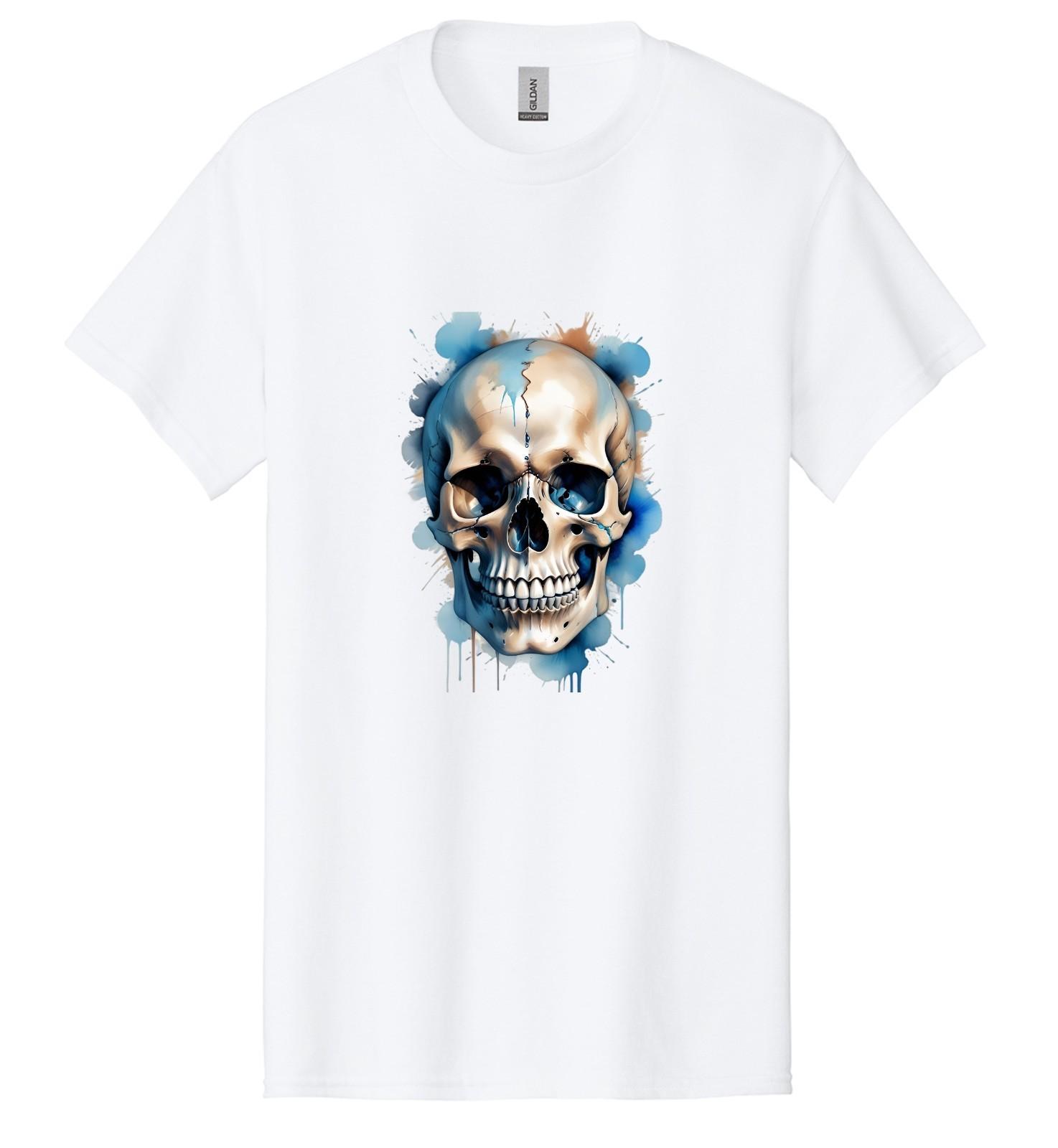 American Horror Scary Skull Halloween Party Men s T-Shirt USA New Gift Tee S-3XL S разноцветный