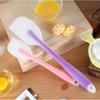2 Size Flexible Silicone Scraper Heat Resistant Non-stick Translucent Cream Mixing Spatula Kitchen Must-have Gadget