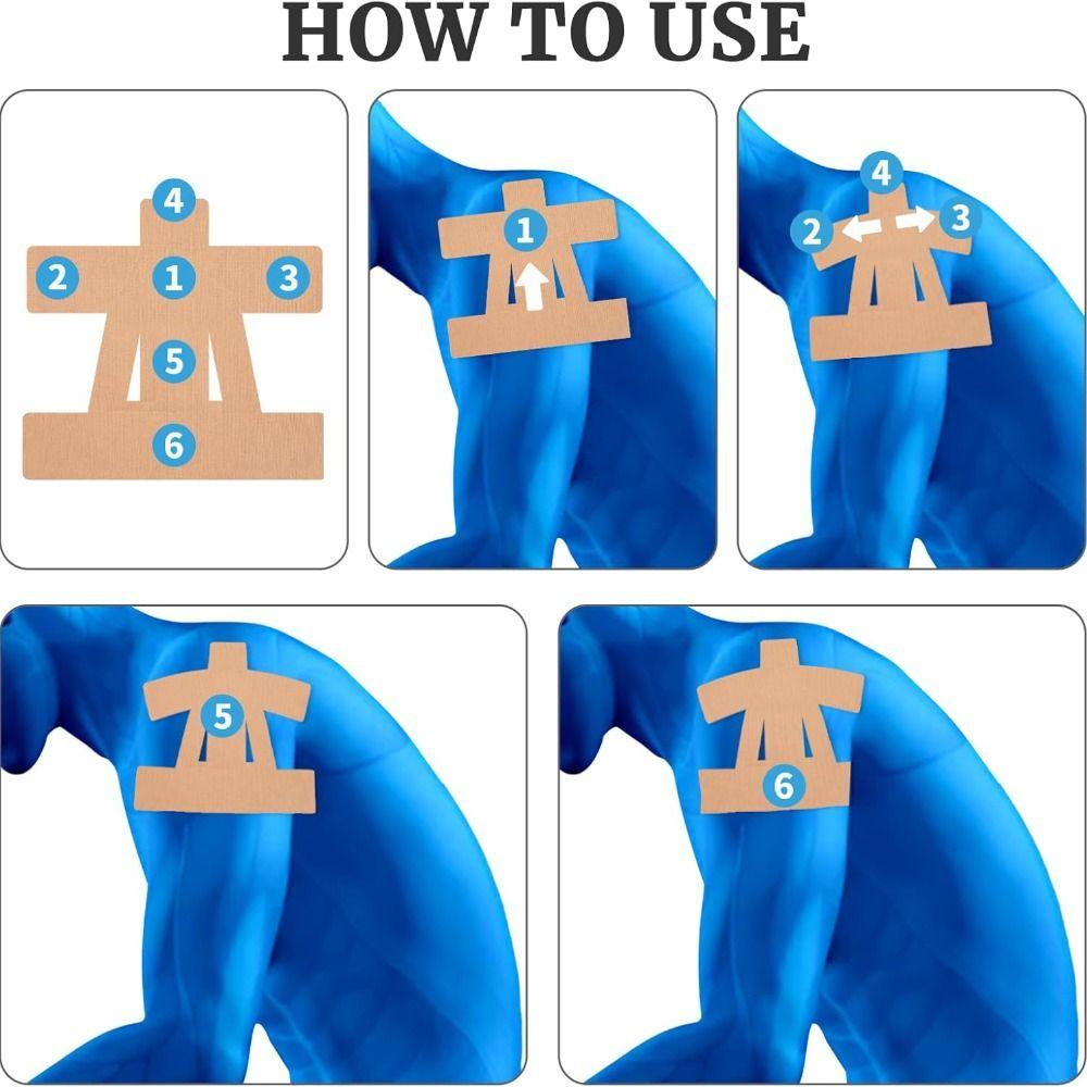 Waterproof Kinesiology Tape Breathable Precut Tape NEW Shoulder Tape  Protection