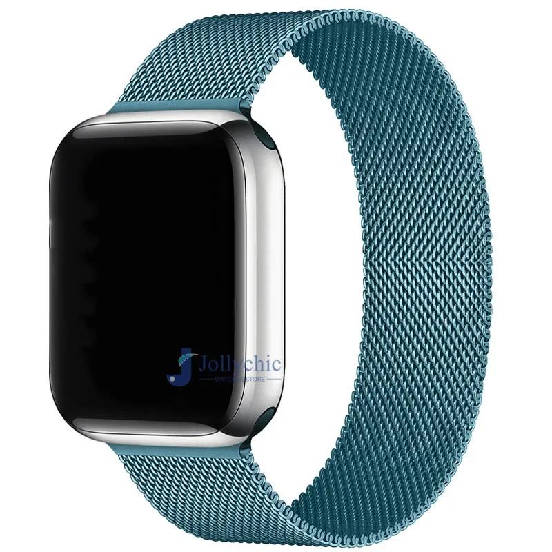 Milanese Strap For Apple Watch 10 9 8 7 41 45mm Ultra2 49mm Men's Women's Metal Breathable Band For iWatch SE 44 40 42 46mm Belt