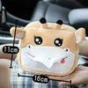 Cartoon Animals Car Paper Boxes Car Tissue Box Car Inner Armrest Box Sun Visor Pumping Box Cute Creative Tissue Boxes Accessory