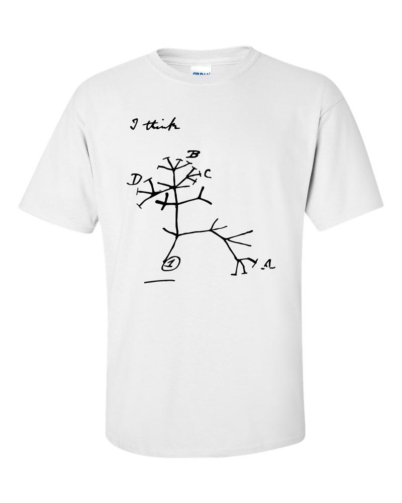 Darwins Tree Of Life I Think Evolution TShirt 2XL