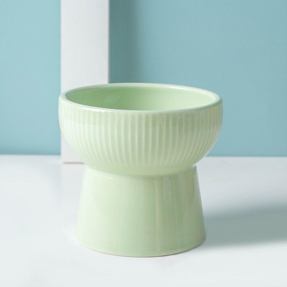 Ceramic Cat Bowl Creative Pet Drinking Feeder Pet Supplies Pet High Foot Bowl  Water Container