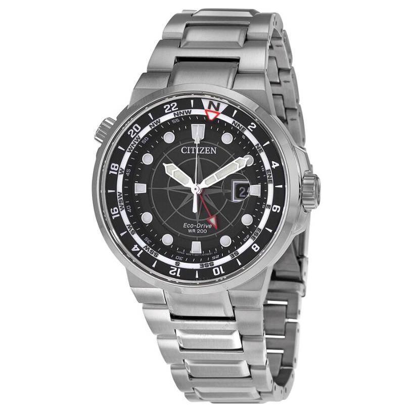 CITIZEN Dress 200m Waterproof Light Powered Quartz Movement Stainless Steel Strap Watch 44mm BJ7140-53E