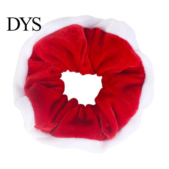 Velvet Hair Scrunchies for Christmas Scrunchies, Soft Elastic Ties Women Girls, Lightweight Cute Gifts Friends Contrast Color Ponytail Holder