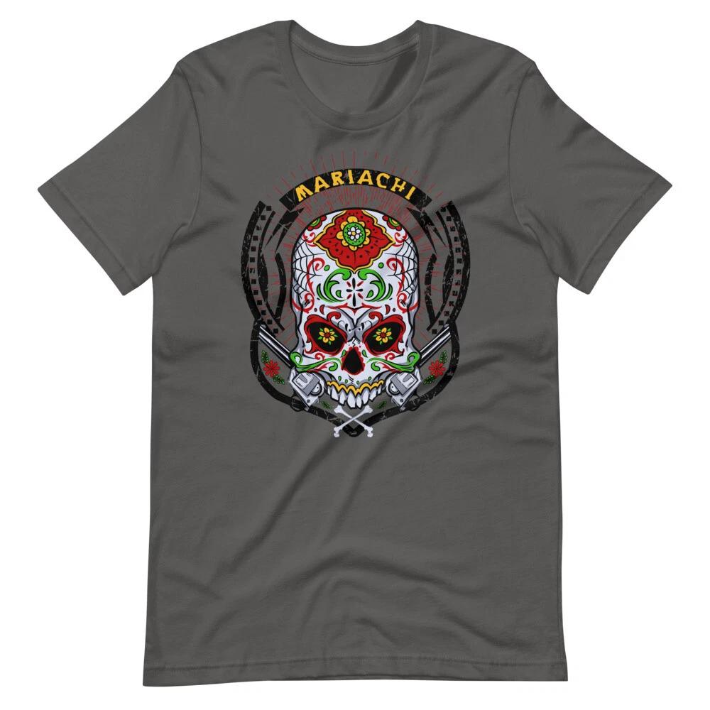 Skull Unisex T-Shirt Day Of The Dead Goth Punk Mexico biker Metal XXXL
