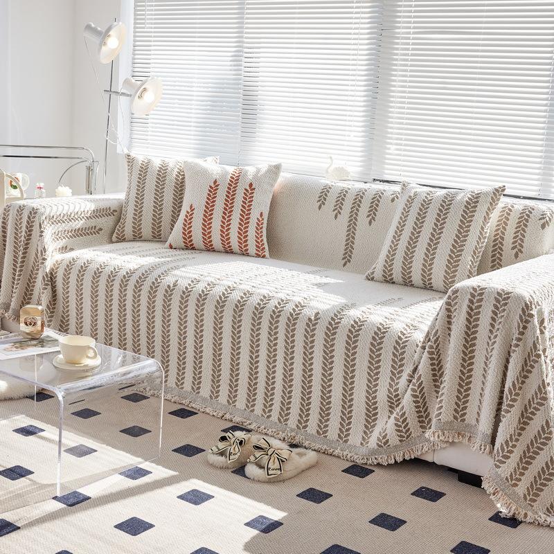 

Осенне-зимнее полотенце для дивана, четыре сезона, универсальный простой американский чехол для дивана, полностью покрытый чехол для дивана, пылезащитный чехол для дивана 180*130cm